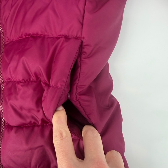 Adidas Women Lifestyle Essentials Down Jacket GH4597 Berry Red Size Small - Picture 6 of 11